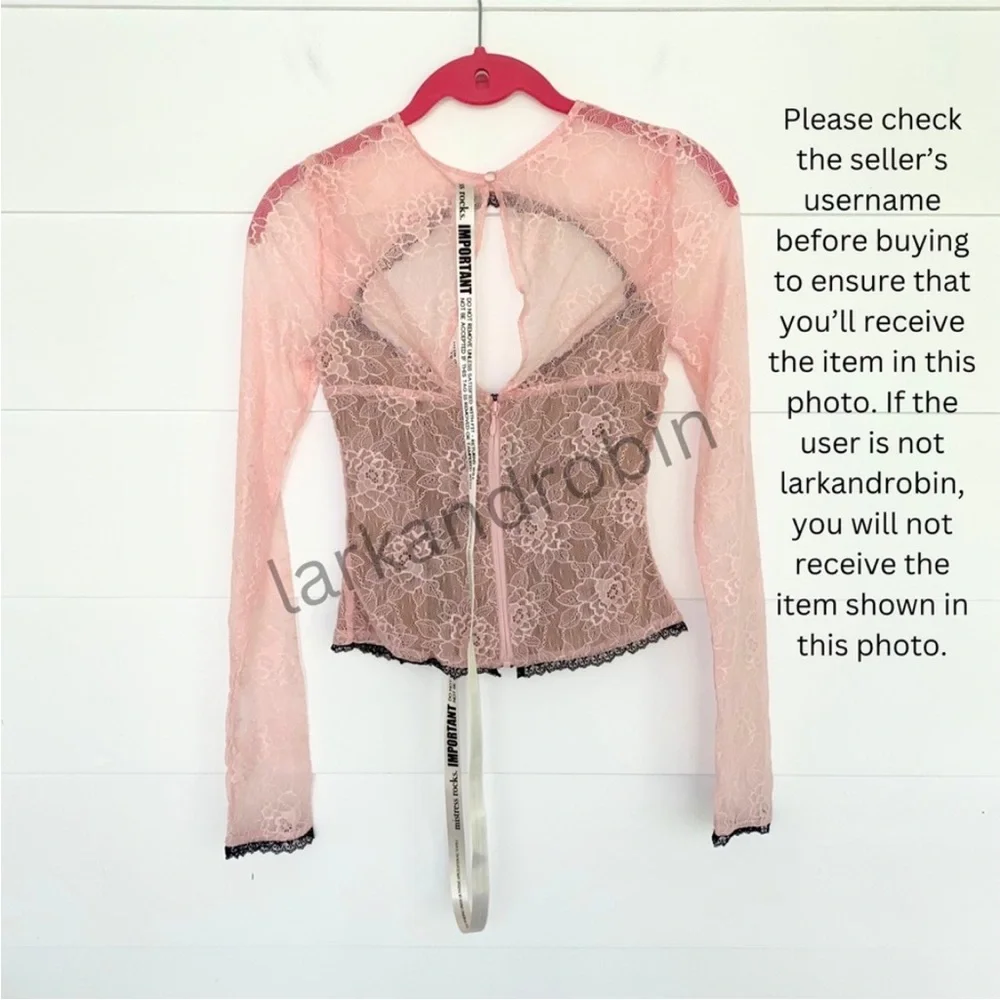 NEW House of CB Mistress Rocks Peony Lace Cutout Top and Skirt Set XS